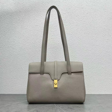 Celine Soft 16 Bag Taupe Grained Calfskin