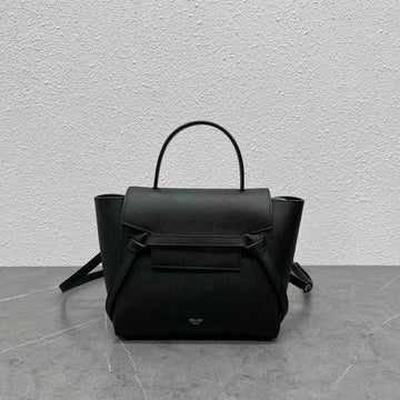 Celine Nano Belt Bag Black Grain Leather