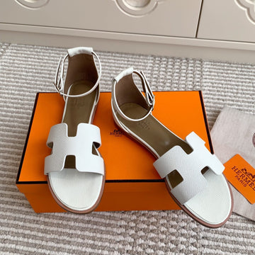 Hm 25 Santorini White Epsom Leather Etoupe Calfskin
