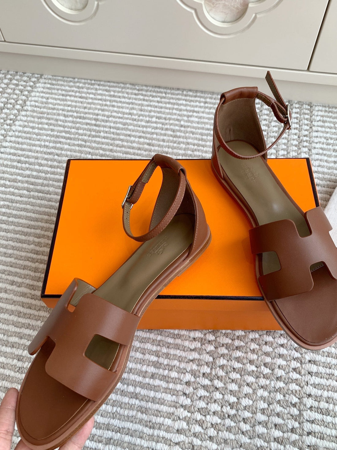 Hm 25 Santorini Gold Etoupe Calfskin