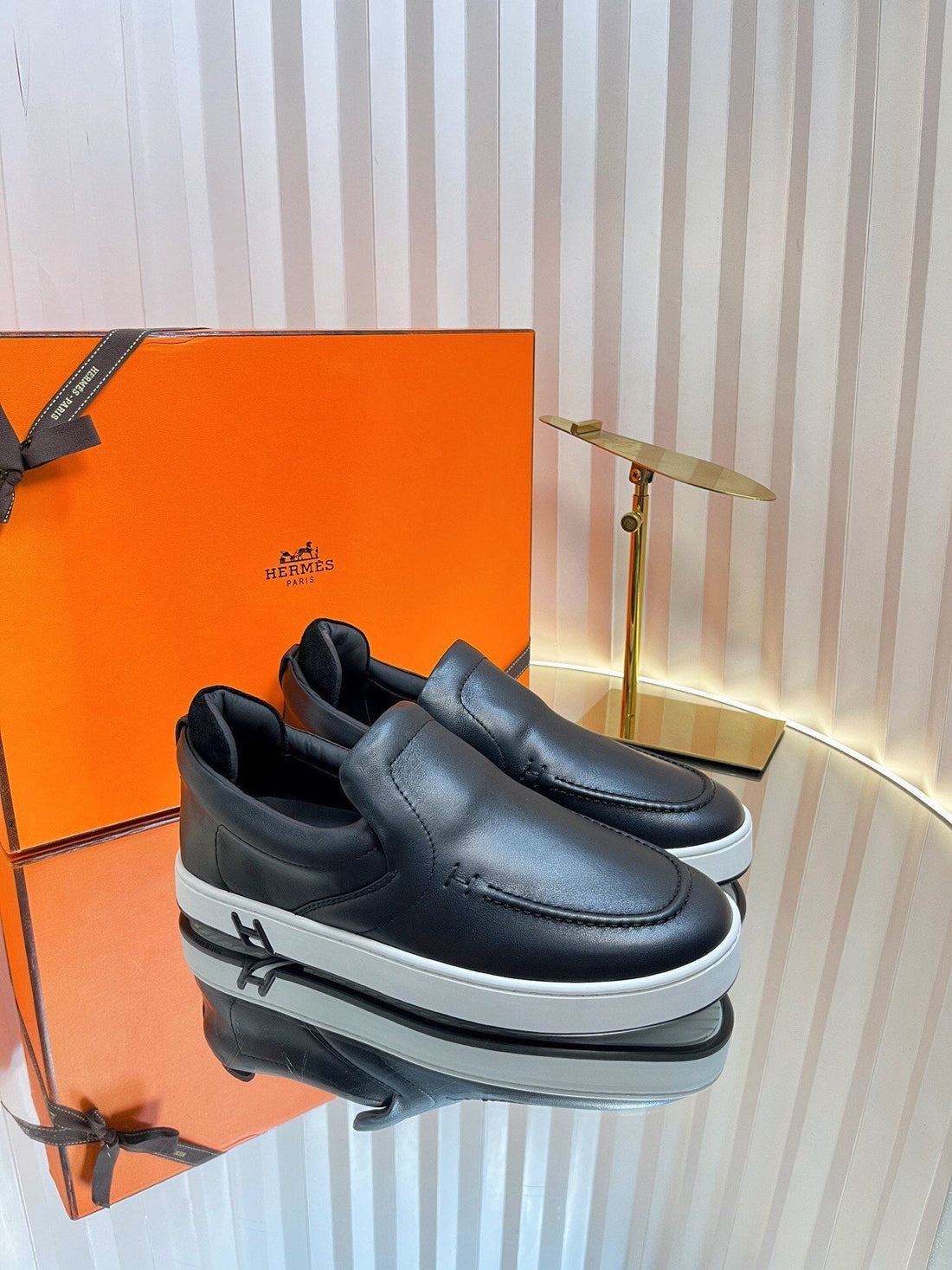Hm British Retro Loafers Black Suede 317075