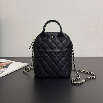 CC 25A Shell Bag Phone Case 18CM Black Caviar