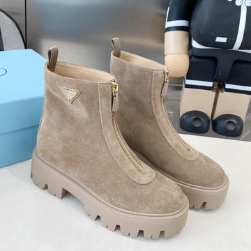 Pra Classic Slip-On Boots Beige Suede 479022