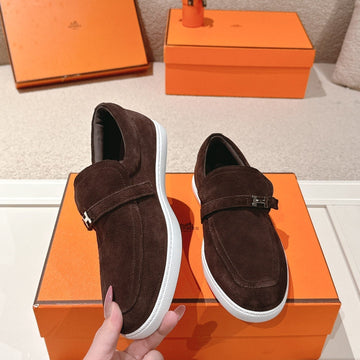 Hm 25SS Loafers Dark Brown Suede 577159