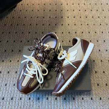 Miu Miu Sneakers Brown White Sheepskin 522053