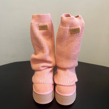 Ugg Classic Mini Dipper Legwarmer Pink Suede Wool