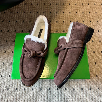 Bv Astaire Loafer Dark Brown Shearing Suede 548543