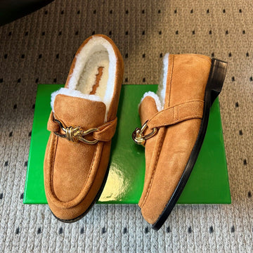 Bv Astaire Loafer Brown Shearing Suede 548541