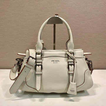 Prada Large Tote Bag 35CM Ivory Leather
