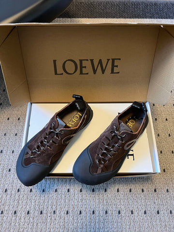 Loew 26S Flow Sneaker Coffee Suede Sheepskin 678375