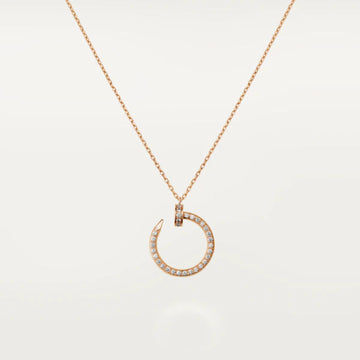 Juste Necklace Pink Gold Diamonds