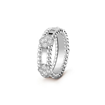 Perlee Silver Diamond Ring