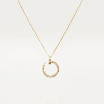 Juste Necklace Gold Diamonds