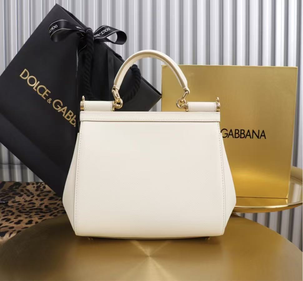 Db Sicily Bag White Dauphine Calfskin
