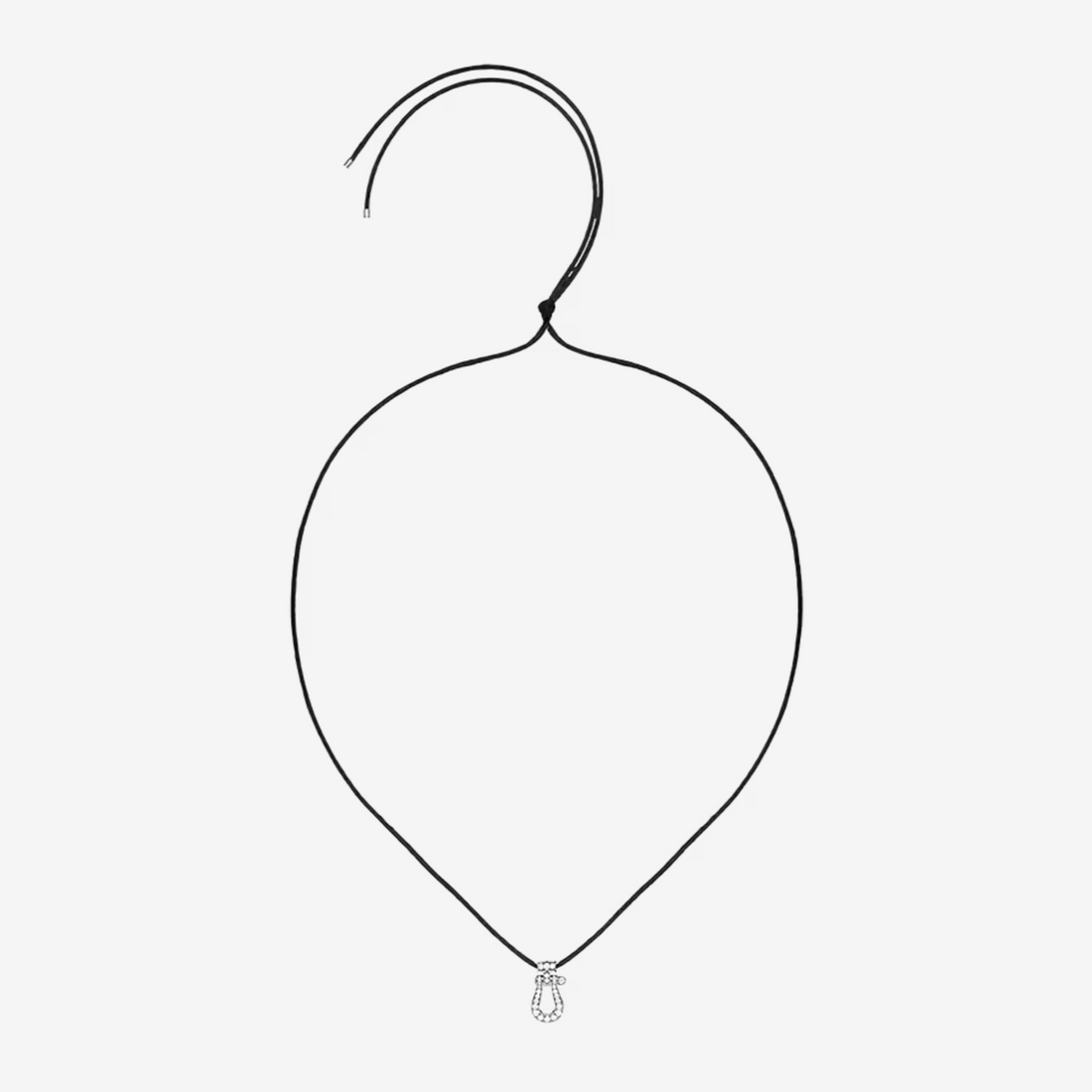 Force 10 Pendant Full Diamond Necklace Medium Model