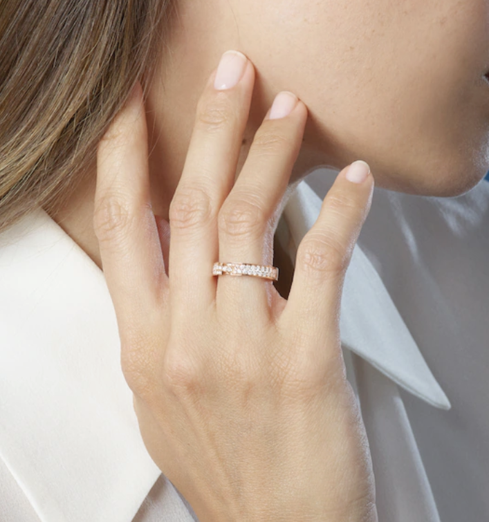Alliance Liens Évidence Paved Diamond 4MM Ring