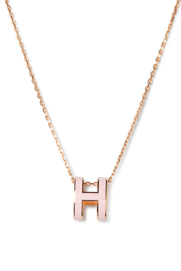 Pop H Pedant Pink Gold