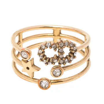 CD Shiny D Ring Gold