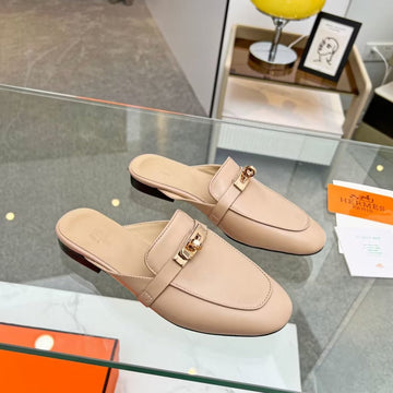 0Z Mule Pastel Pink Lambskin
