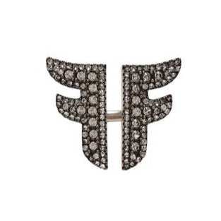 Ff Logo Gold Diamond Ring