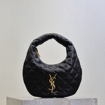 YSL Icarino Bag 17CM Black Sheepskin