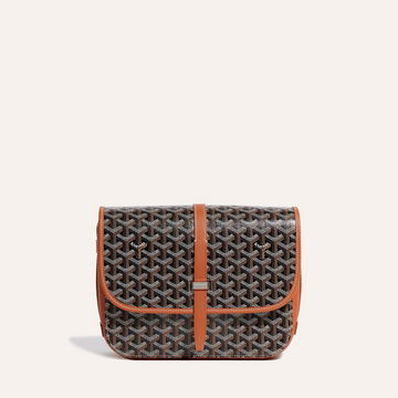 Belvedere Mm Bag 28CM Black And Tan Canvas