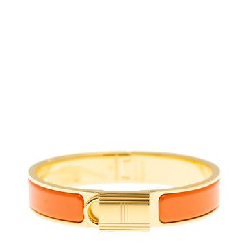 H Lock Orange Gold Bracelet 12MM