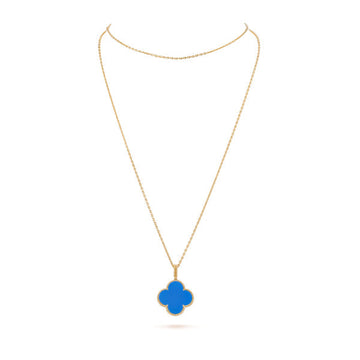Clover Gold Turquoise Necklace