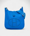 HermesClemence Evelyne III 29 Blue Calf Leather Crossbody Bag Bags Bible