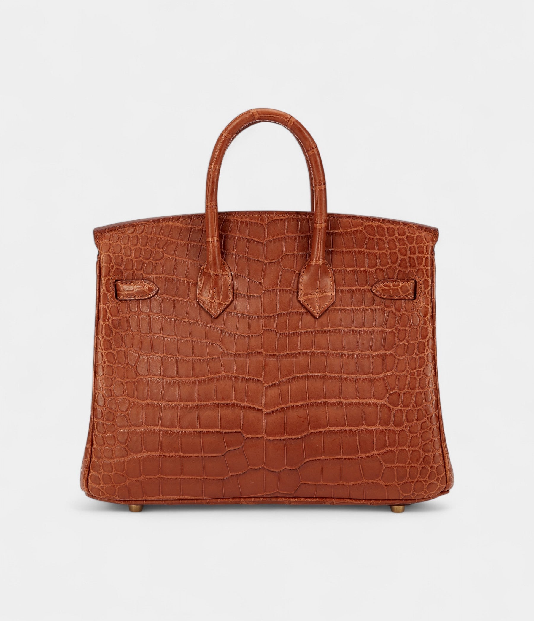 HermesGold Matte Porosus Crocodile Birkin 25 Gold Hardware Bags Bible