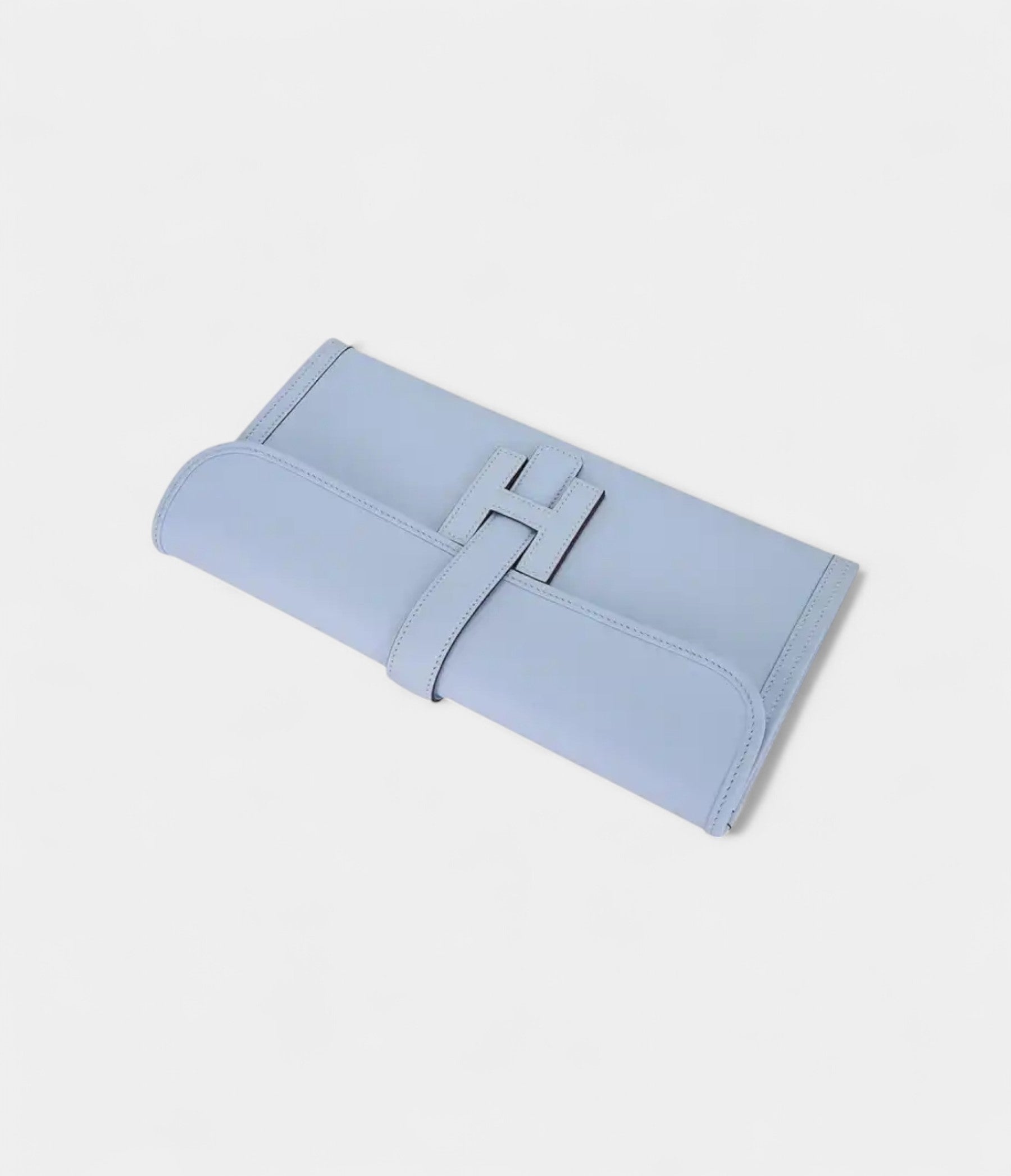 Hermes Jige Elan 29 Blue Brume Clutch Bag Evercolor Leather Bags Bible