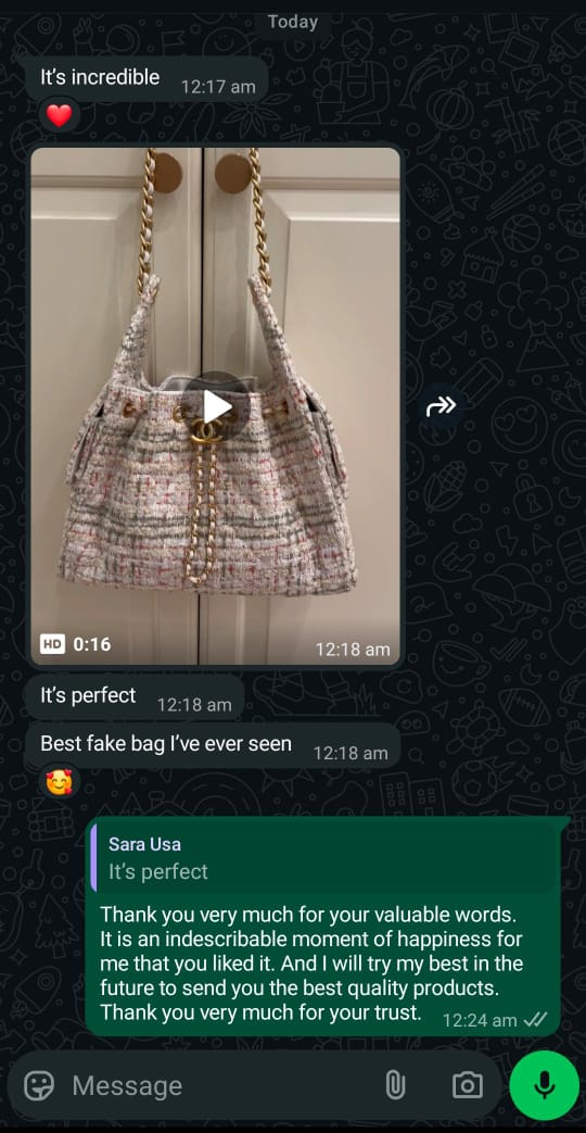Customer review proof screenshot
