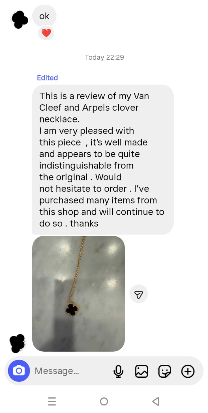 Customer review proof screenshot