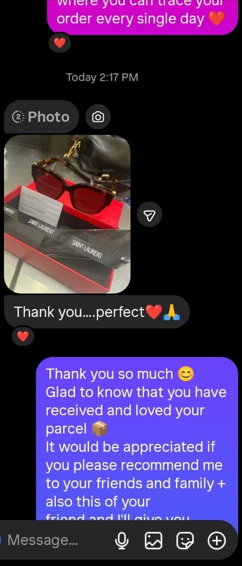 Customer review proof screenshot