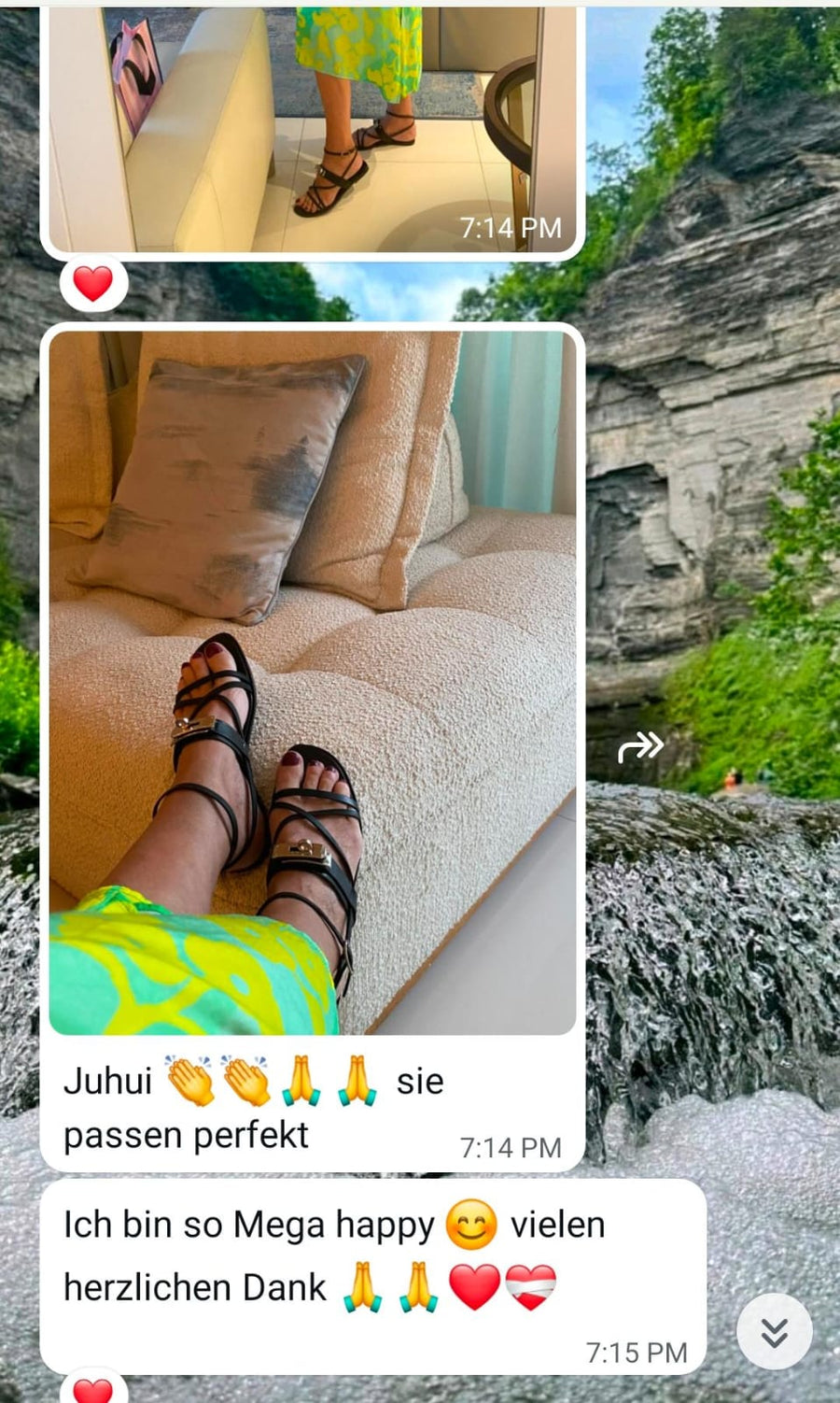 Customer review proof screenshot