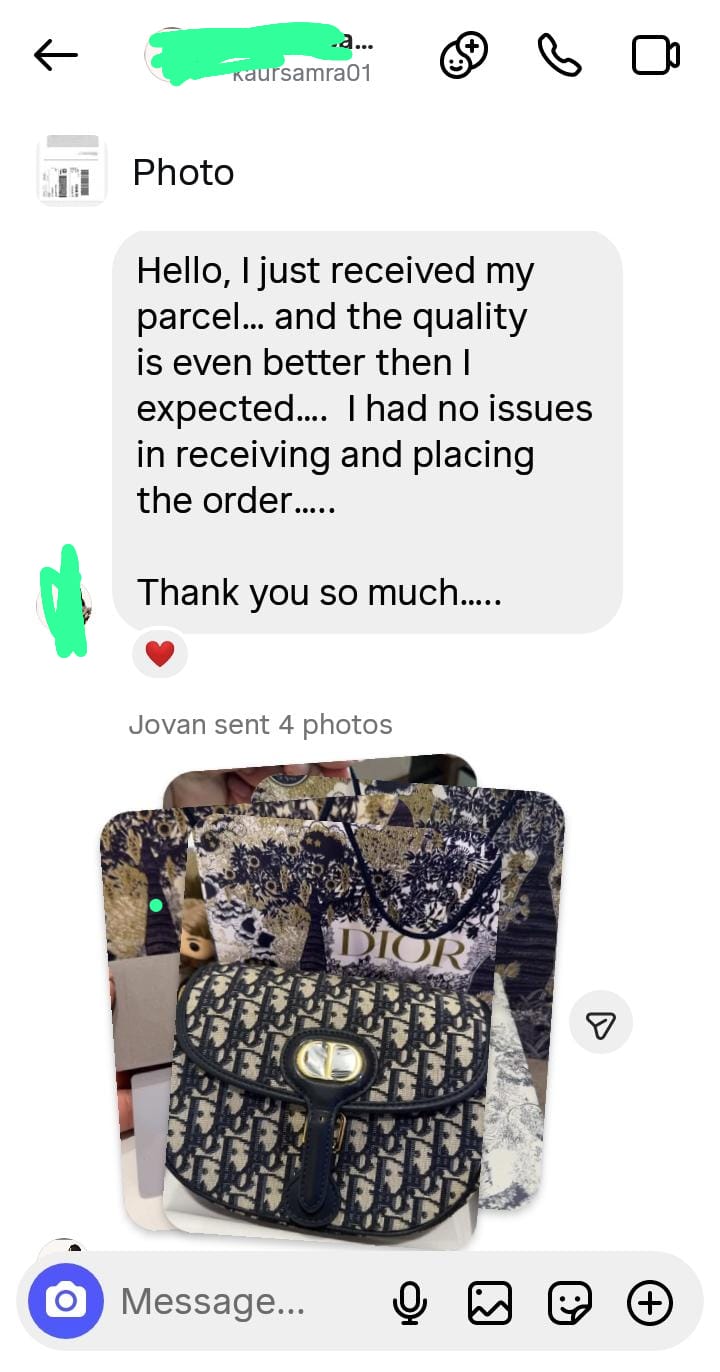 Customer review proof screenshot