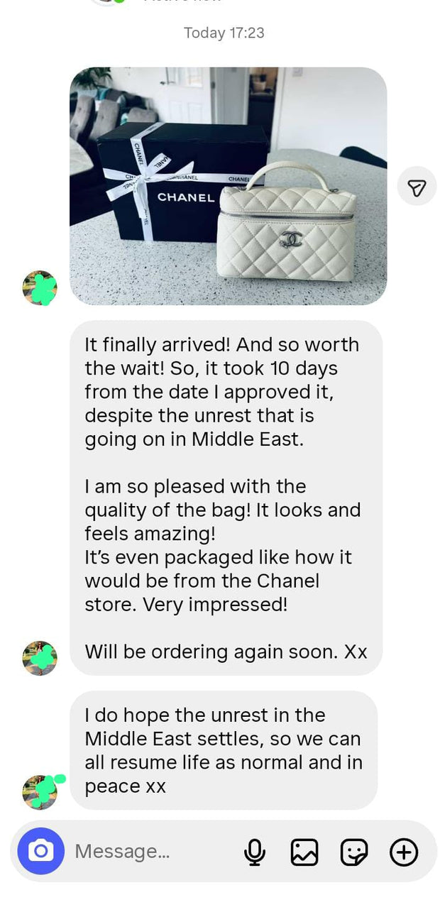 Customer review screenshot