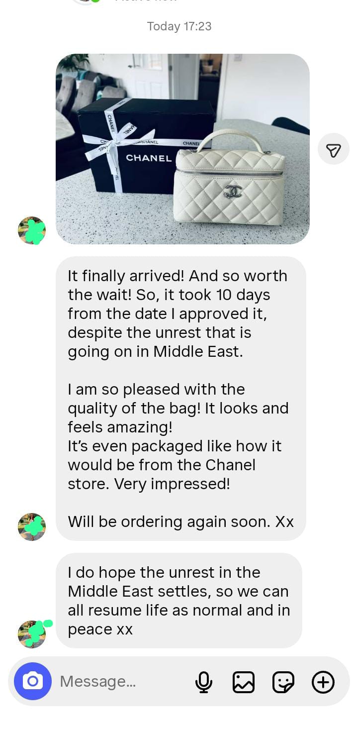 Customer review proof screenshot