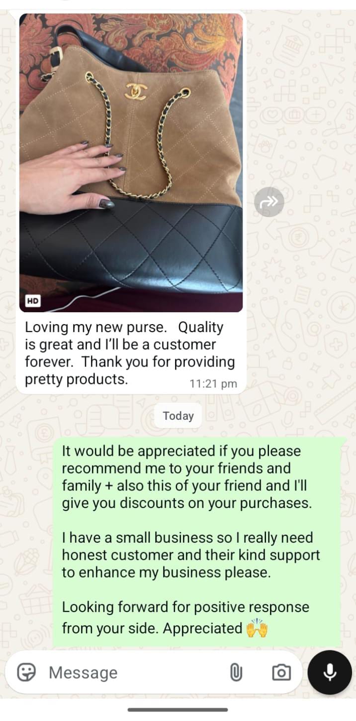 Customer review proof screenshot