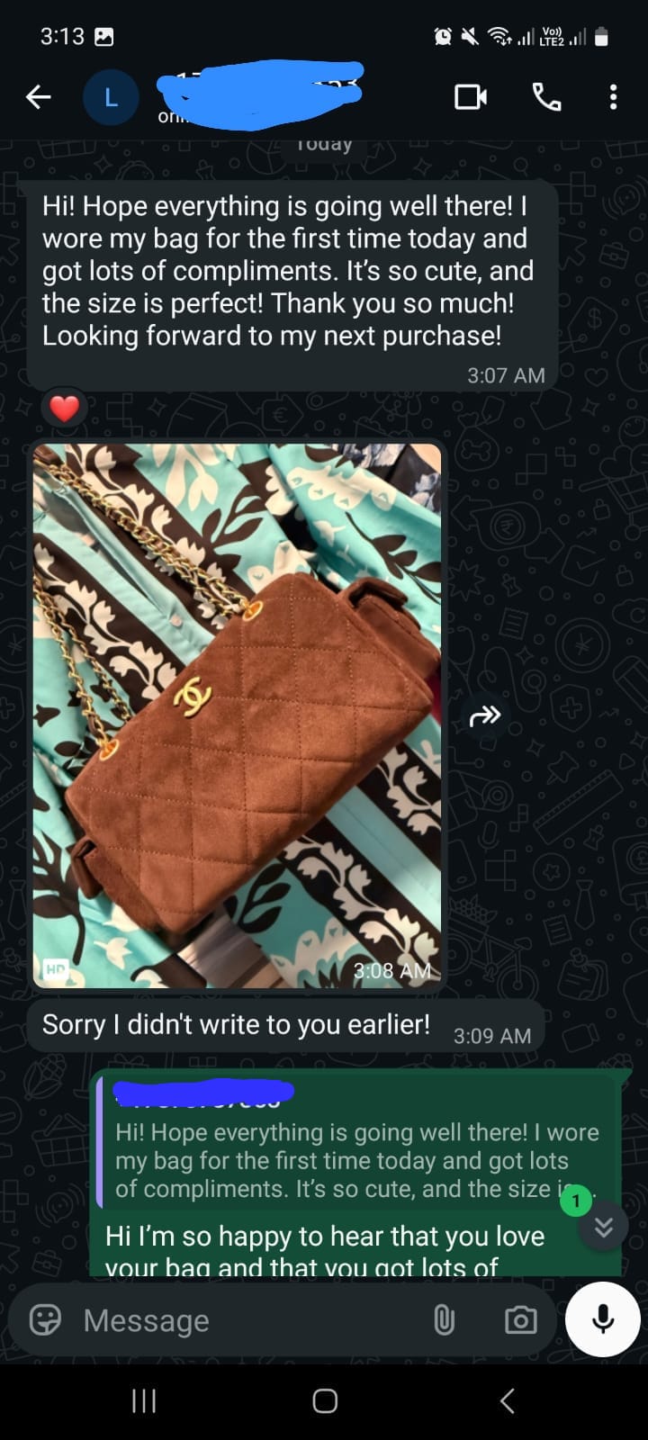 Customer review proof screenshot