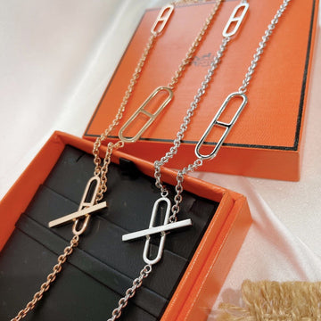 Hm Long Chain 4 Motifs Necklace