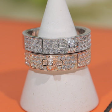 Kelly Silver Diamond Ring