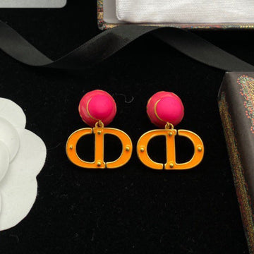 CD Pearl Pink Gold Earrings