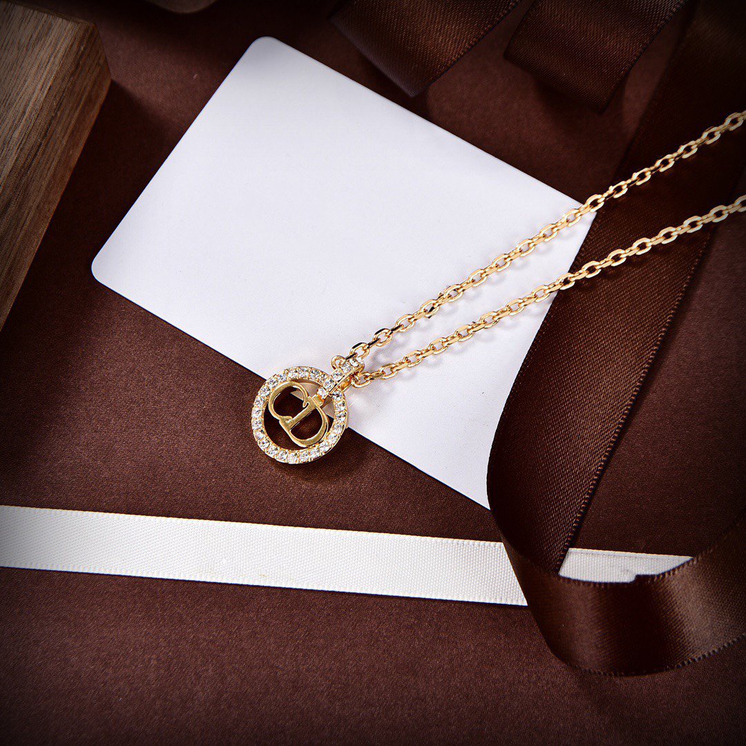 CD Gold Diamond Necklace
