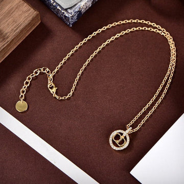 CD Gold Diamond Necklace