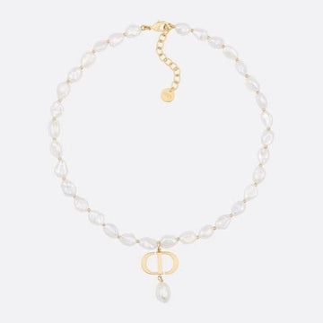 CD Gold Full Pearl Necklace