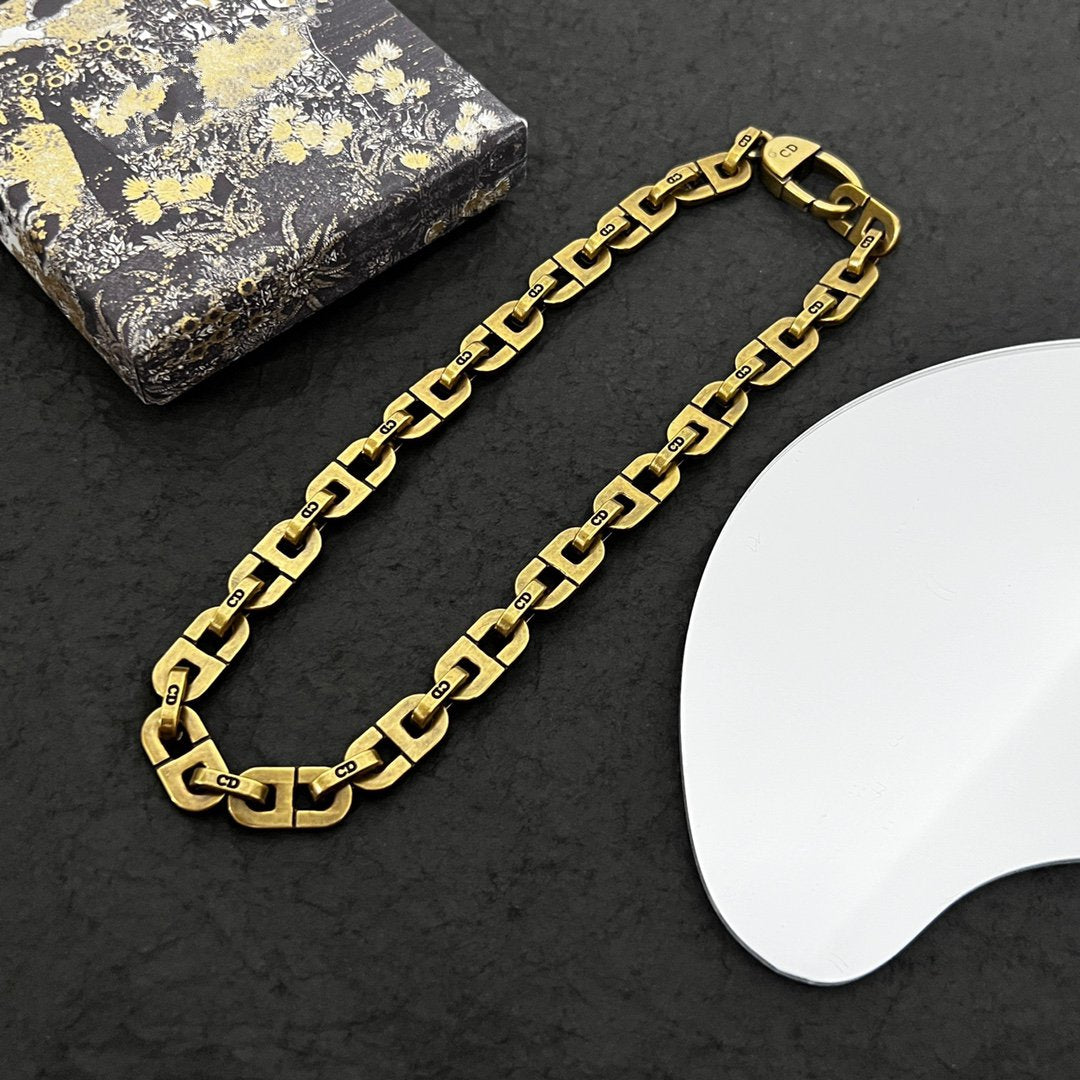 Choker Necklace Gold Diamond
