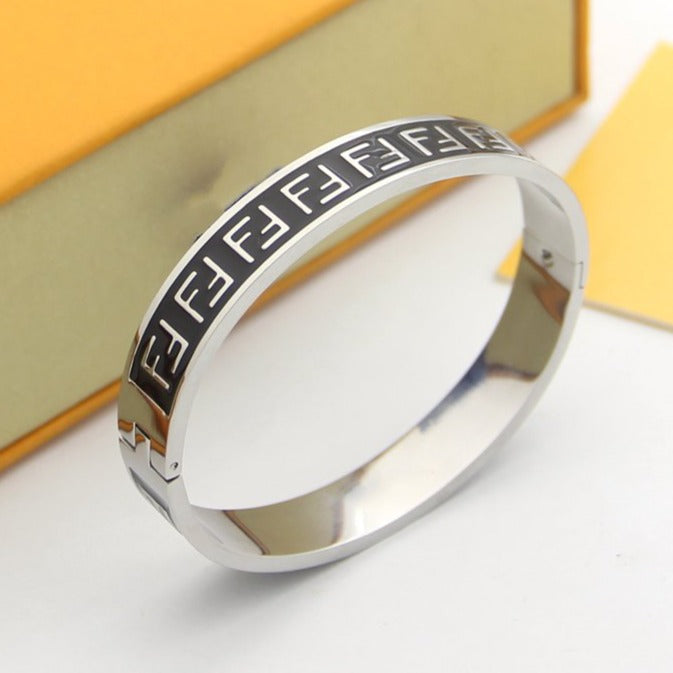 Ff Logo Black Bracelet