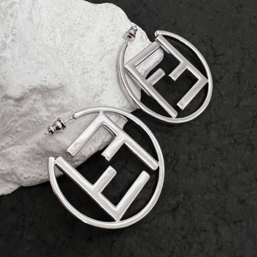 Double F Silver Earrings