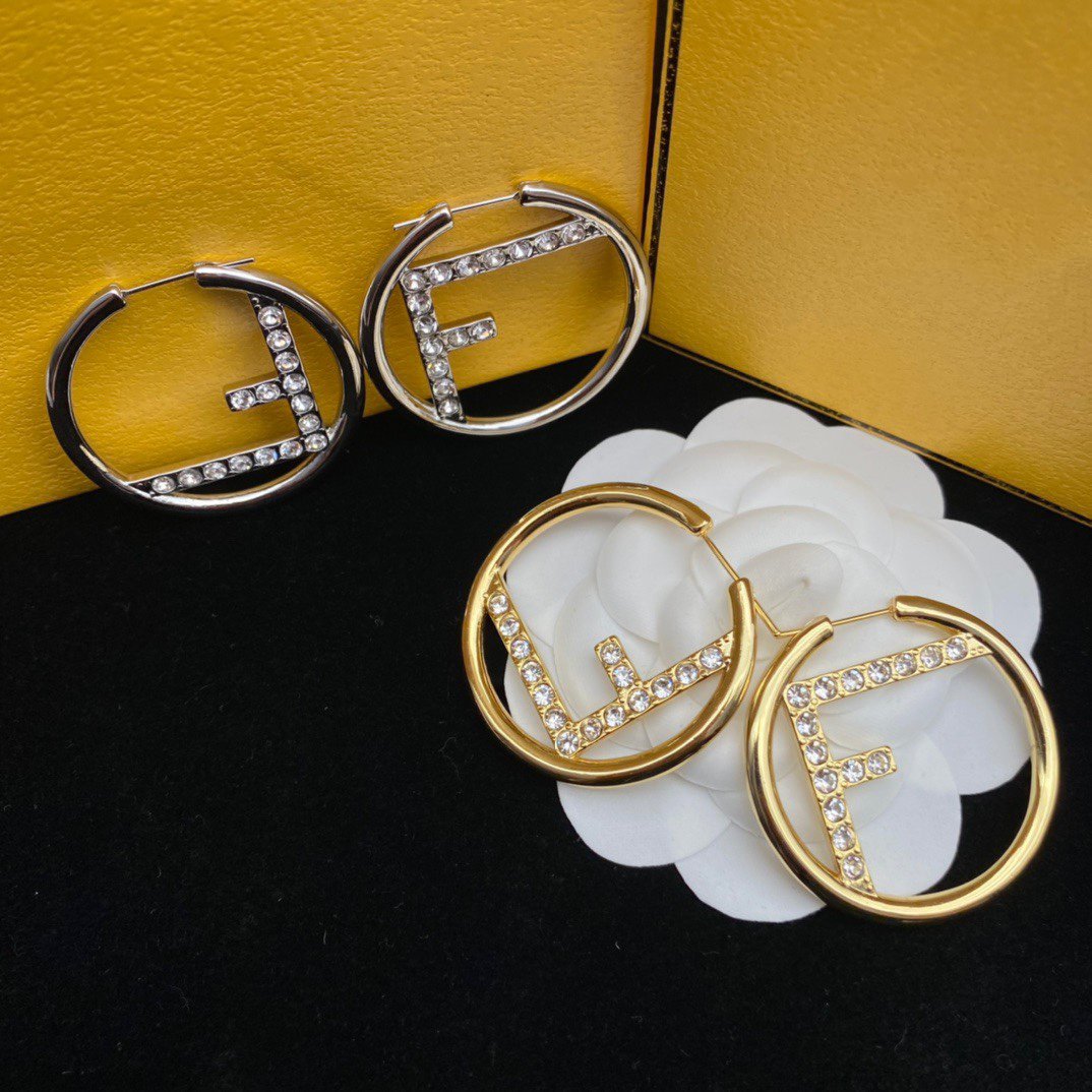 F Earrings Diamond